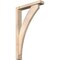 Ekena Millwork Thorton Block Smooth Bracket w/ Offset Brace, Douglas Fir, 3 1/2"W x 18"D x 30"H BKT0402X18X30THR05SDF - alternate 1